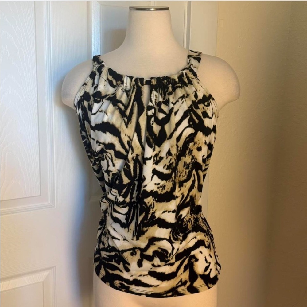 Philosophy Black and White Patterned Top